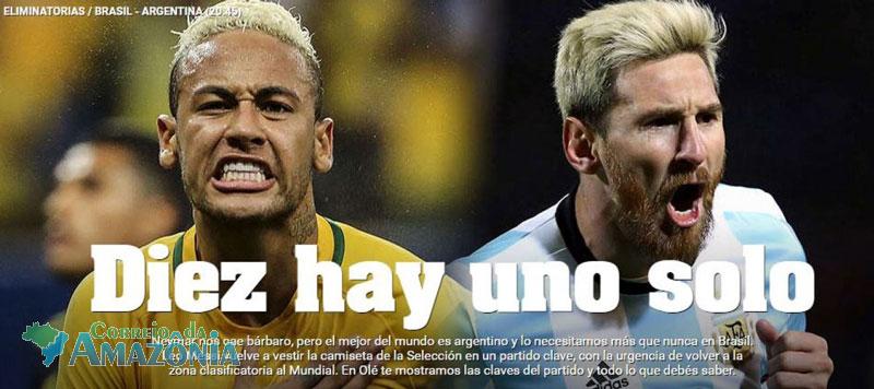 Jornal Argentino Compara Messi E Neymar E Provoca S Tem Um