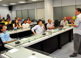 Deputado Adjuto Afonso (PP), fala sobre o empreendedorismo/Foto: Elisa Maia