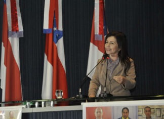 Deputada Conceição Sampaio(PP), abre a Campanha Laço Branco