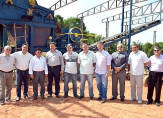 Deputado Sinésio visita canteiro de obras/Foto: Divulgação