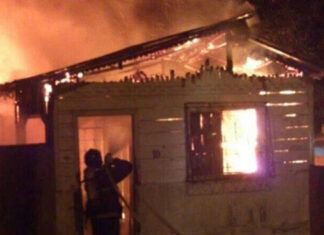 Incêndio no Lírio do Vale, hoje pela manhã/Foto: Em tempo, com colaboração do leitor