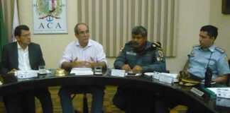Reunião discute sobre sistema de segurança no centro comercial/Foto: Divulgação