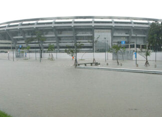 Entorno do Maracanã, alagado/Foto: Severino Silva(AE)