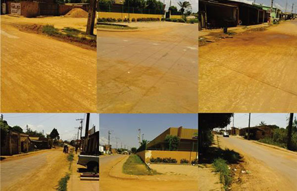 Ruas cheias de poeira, em Itacoatiara/Foto; Em tempo, colaboração do leitor