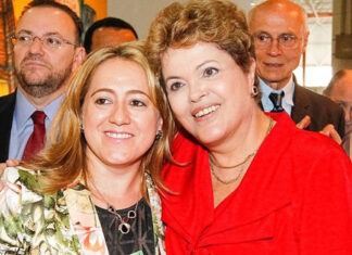 Secretária Francinete Lima com a presidenta Dilma Rousseff/Foto: Divulgação