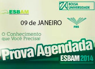 Prova agendada ESBAM