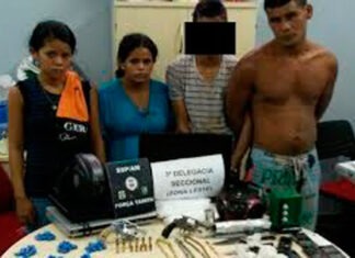 Presos ontem, portando drogas/Foto: SSP