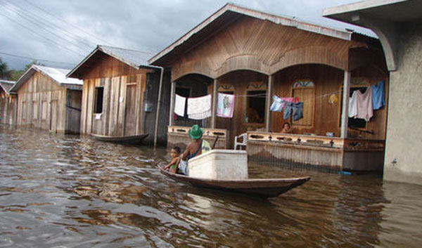 cidade-cheia-am-20-02-14 A cheia dos rios no Amazonas/Foto: Arquivo