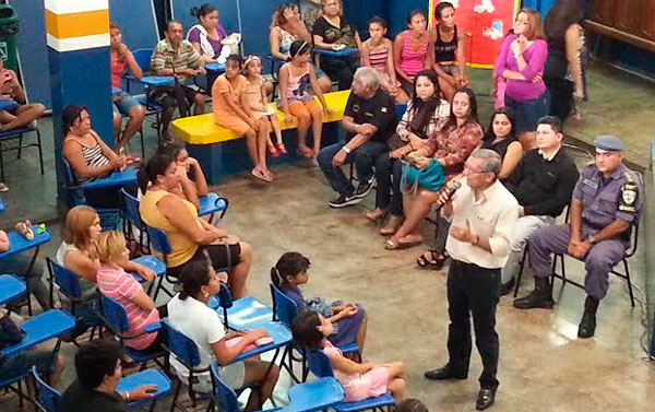Coronel Paulo Roberto Vital faz palestra nas escolas/Foto: Divulgação