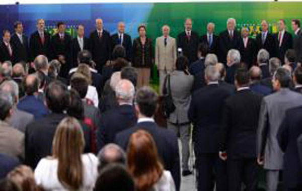 Peemedebistas não a posse de ministros/Foto: marcelo Camargo/ABr
