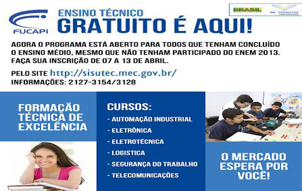 Pronatec com vagas