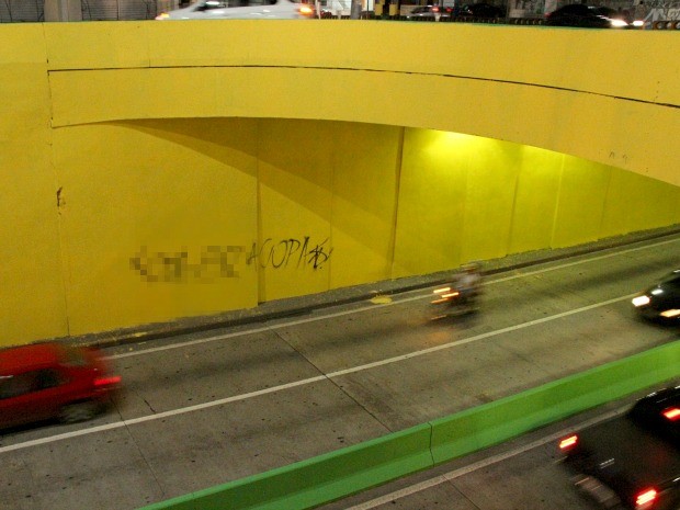 PMM manda investigar pichação nos viadutos