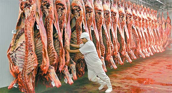 Técnicos peruanos avaliam carne no Mato Grosso