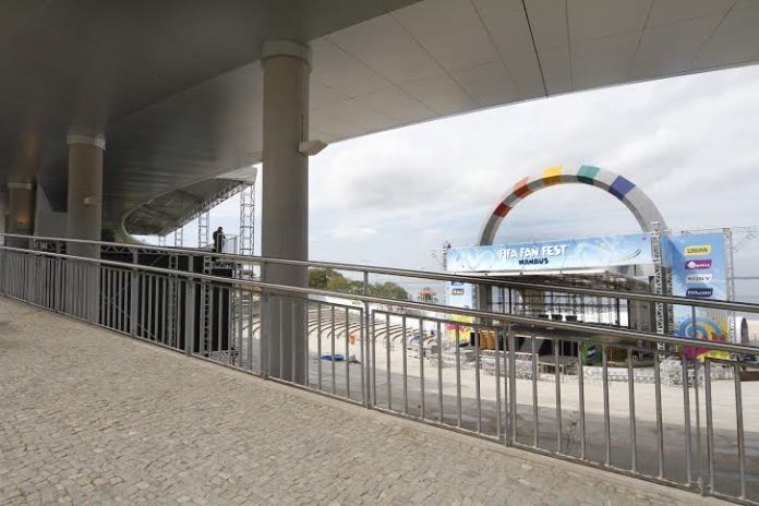 Ponta Negra, o palco do Fan Fest, em Manaus