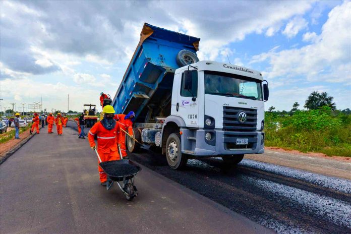 Obras da Am-070 intensificadas