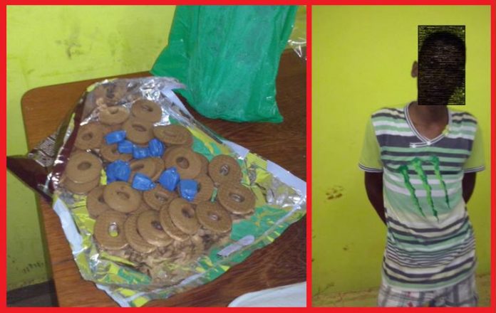 Adolescente mistura maconha na janta de presidiário