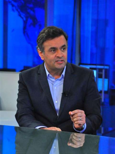 Aécio diz na RedeTV que não apoiará Marina, em eventual segundo turno