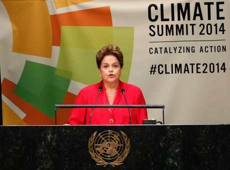Dilma fz pronunciamento na Cúpla da ONU