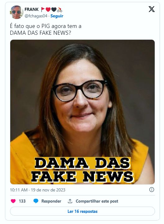 Dama Das Fake News é O Apelido Da Jornalista Andreza Matais Do Estadão 3078