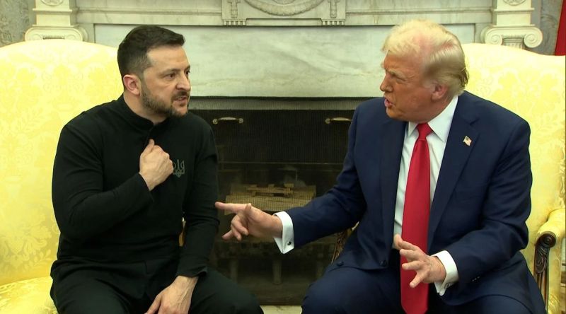 Trump e Zelensky batem boca na Casa Branca