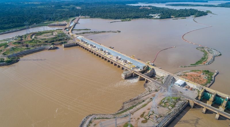 Usina Hidrelétrica de Santo Antônio, em Rondônia