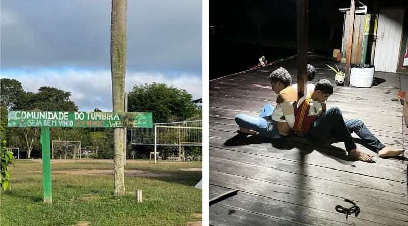prisão na comunidade do Tumbira