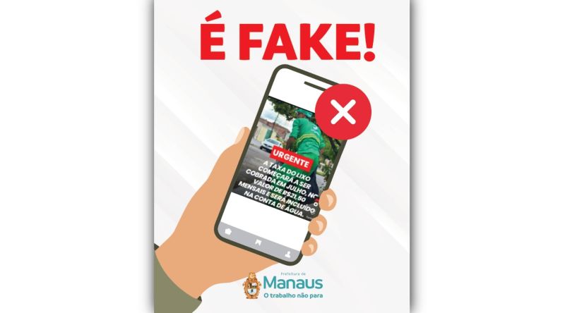 Post fake taxa lixo - Arte_Divulgação