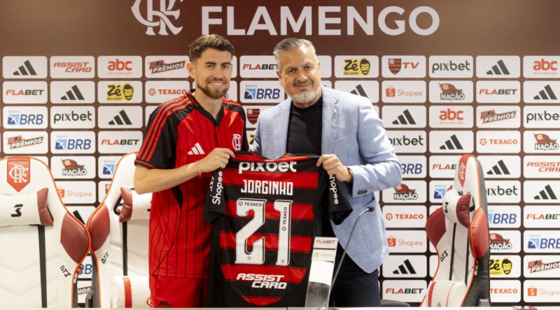 Jorginho usará a camisa 21 do Flamengo - Foto_ Adriano Fontes_Flamengo