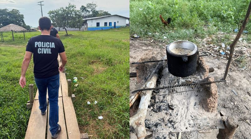 O suspeito foi autuado em flagrante por lesão corporal