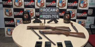 Homem corre da ROCAM, e logo em seguida é preso com armas no São Francisco