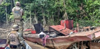 Ação conjunta destrói garimpo ilegal em leitos de rios da Amazônia