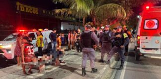 Quatro adolescentes ficam gravemente feridos após caírem de moto no Nova Cidade