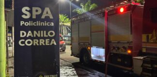 Incêndio em lixeira no SPA Danilo Corrêa, causa pânico entre pacientes e funcionários