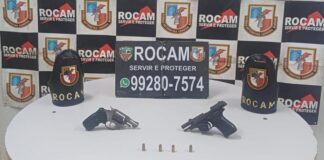Menor de 16 anos é apreendido com duas armas de fogo na Compensa 3