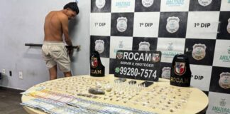 Dupla criminosa é presa vendendo drogas no bairro Nossa Senhora das Graças
