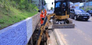 Obra da Prefeitura reforça drenagem e segurança na avenida Maceió, em Manaus