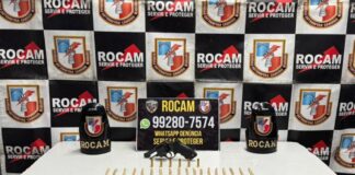 Criminosos fogem da ROCAM e abandonam arma e drogas em boca de fumo no Tancredo Neves