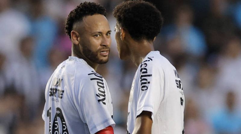 Neymar e Robinho Jr. - Foto_ Reuters_Reprodução