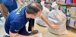 Operação conjunta apreende mais de 2,8 mil produtos falsificados na zona Norte