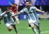 Argentina vira sobre o Egito e garante vaga nas quartas de final