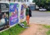 Publicidade irregular com lambe-lambe é alvo de fiscalização na Zona Oeste da capital