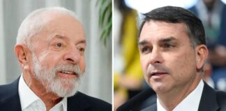 Pesquisa aponta Lula à frente de Flávio Bolsonaro no primeiro e no segundo turno