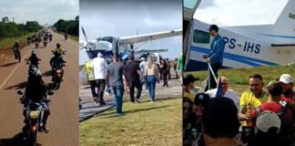 Maria do Carmo reúne “uma dúzia de dez pessoas” no comício feito hoje (18) em Humaitá