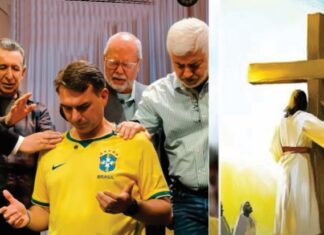 Diz que não quer mexer com Nossa Senhora Aparecida, mas promete decretar que o Brasil “é de Jesus Cristo”