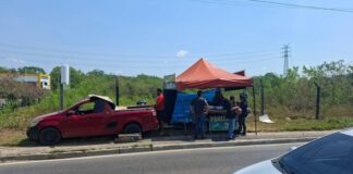 Barraca é notificada por ocupação irregular na avenida Ephigênio Salles