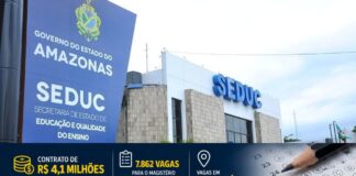 A três meses do fim do governo, gestão Roberto Cidade contrata banca para concurso da Seduc-AM