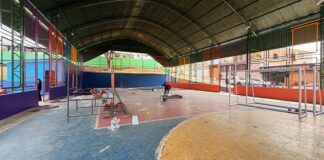 Quadra de esportes do Lírio do Vale entra na fase final de reforma em Manaus